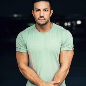 Alphalete Rolled Muscle Tee - Olive - M